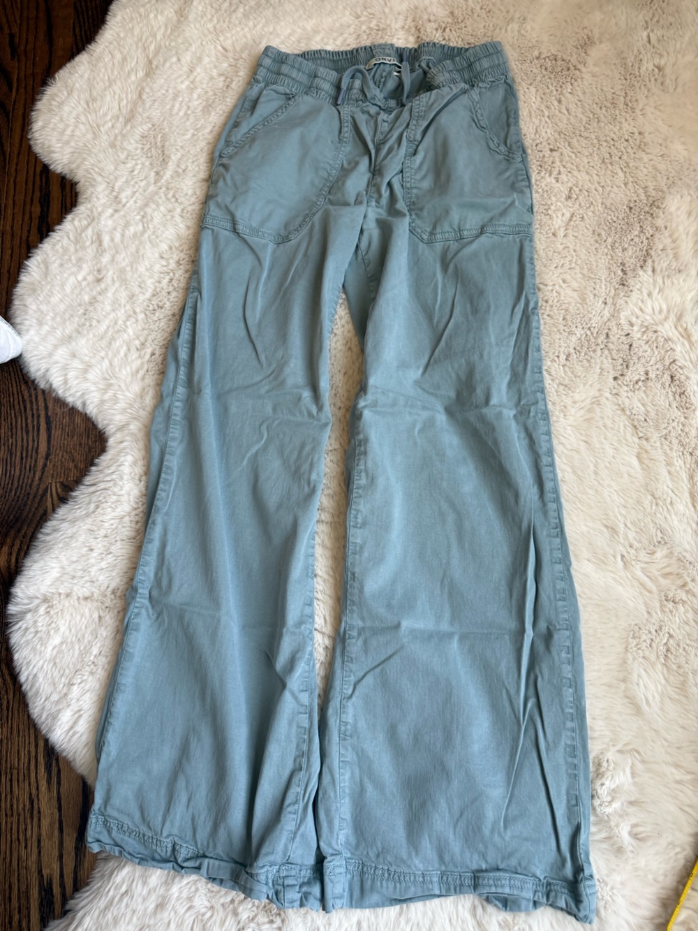 Orvis Light Blue Elastic Waist Casual Pants